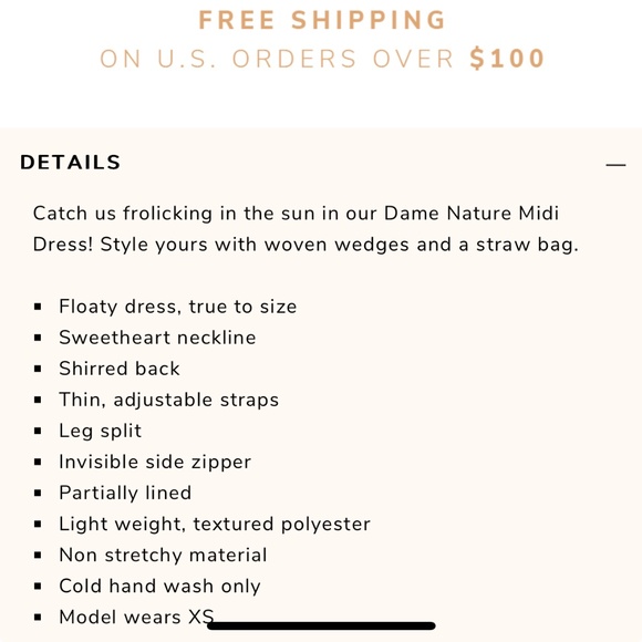 Dame Nature Midi Dress Fortunate One - Picture 9 of 12